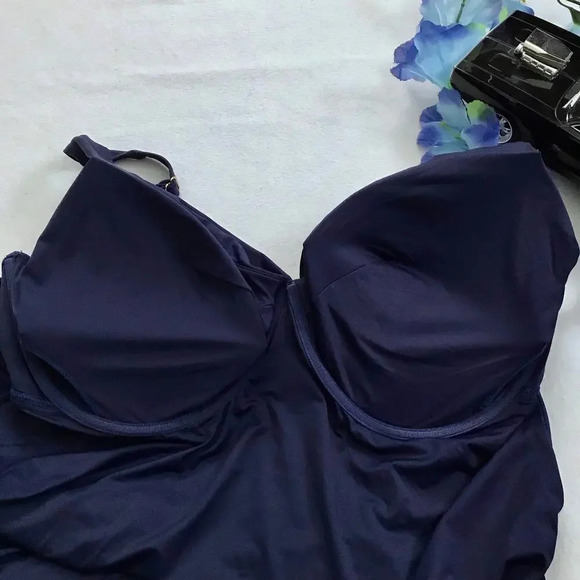 Anne Cole NWT 2 Piece Swimwear Women 24W - Picture 8 of 15